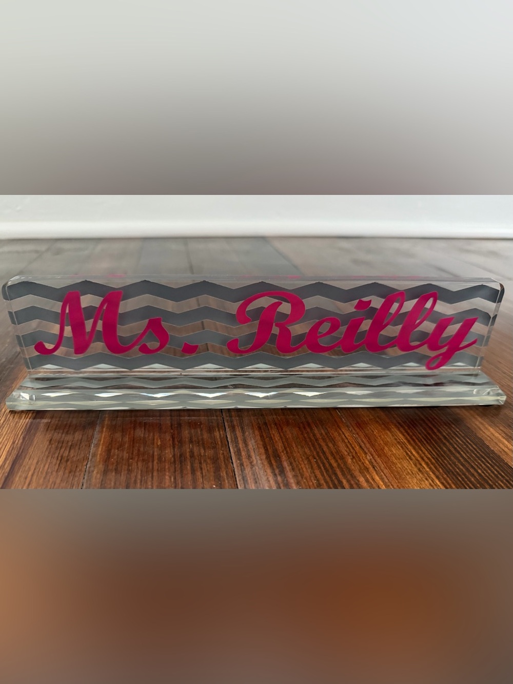Personalized Acrylic Desk Name Plate